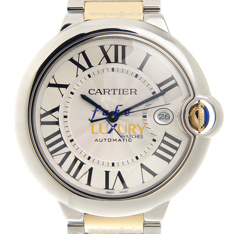 Cartier W2BB0022 BALLON BLEU Automatic Stainless Steel Replica Watch - 42mm Case, Silver Dial - Luxury Replica Watch
