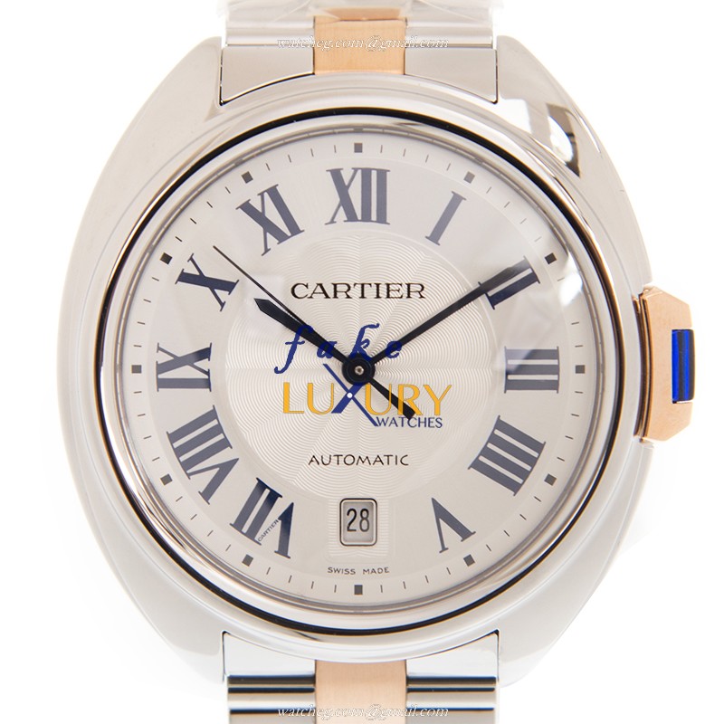 Cartier W2CL0010 BALLON BLEU Automatic Stainless Steel Replica Watch, Swiss Movement, Silver Dial - Luxury Replica Watch