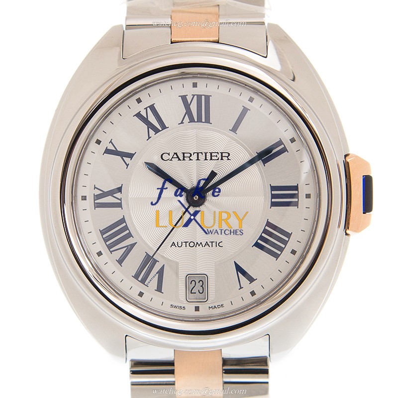 Cartier W2CL0011 BALLON BLEU Automatic Stainless Steel Replica Watch - 40mm Case - White Dial - Luxury Replica Watch