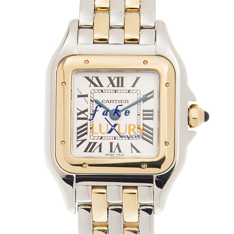 Cartier Panthere De Cartier W2PN0006 Replica Watch, Quartz Movement, White Dial, 22mm 18kt Gold & - Luxury Replica Watch