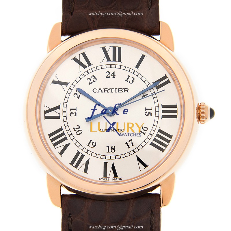 Cartier W2RN0008 ROTONDE DE CARTIER Automatic 18kt Rose Gold | Ceramic Bezel | Swiss Movement - Luxury Replica Watch
