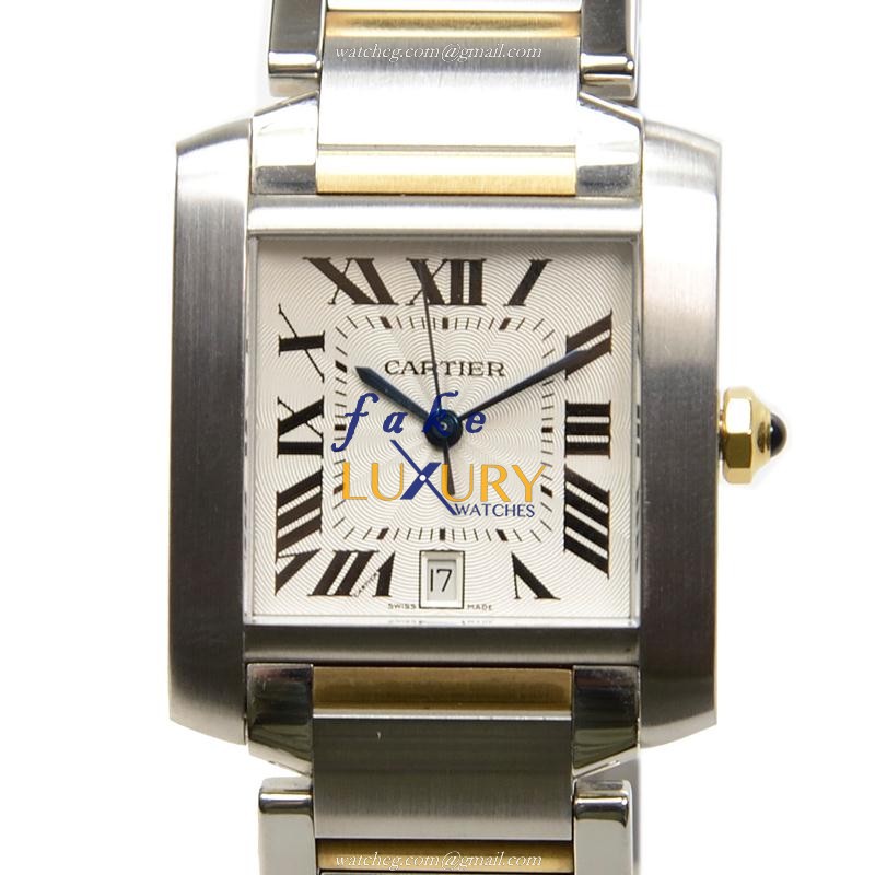 W51005Q4 - Cartier Tank Replica Watch Automatic Silver Dial Stainless Steel - Luxury Replica Watch