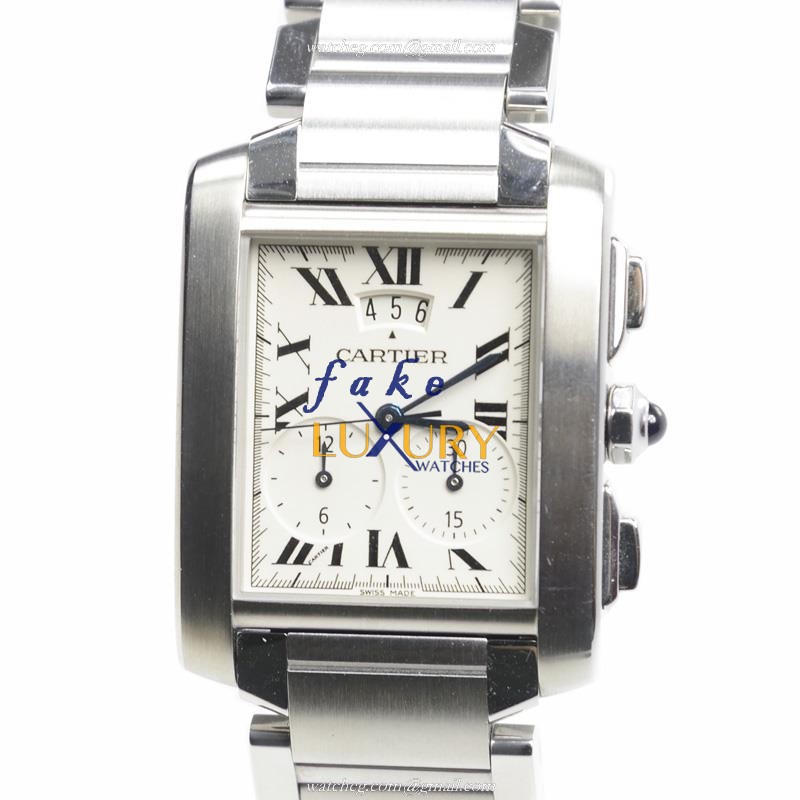 Cartier W51024Q3 Luxury Replica Watch, White Dial, Silver Steel Case, Swiss Quartz Movement - Luxury Replica Watch