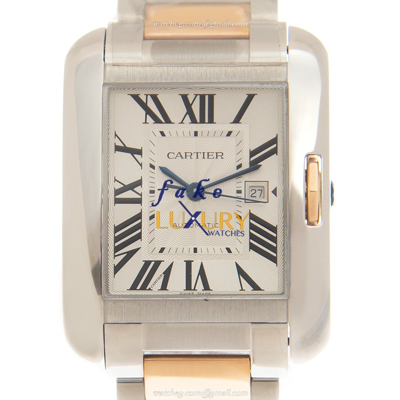 Cartier W5310037 Replica Watch, Automatic, Silver Dial, Stainless Steel Case, PVD Silver Strap - Luxury Replica Watch