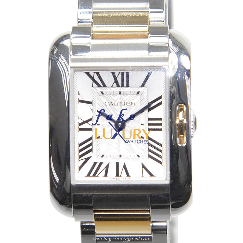 Cartier TANK W5310046 - Replica Watch - Quartz - Stainless Steel Case - 22.7mm - Silver Dial - Luxury Replica Watch