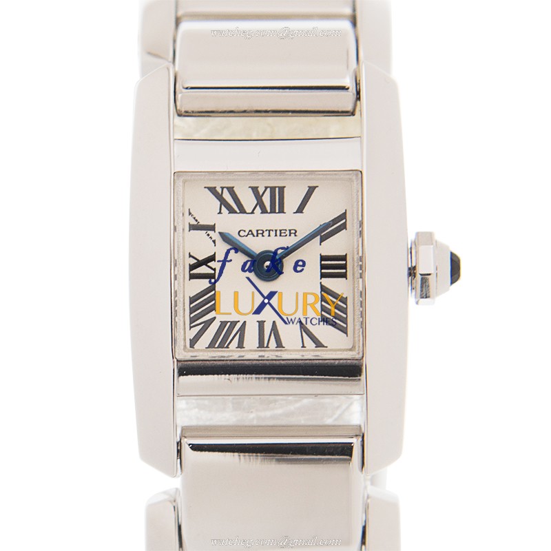 Cartier W650029H TANK Quartz 18kt White Gold | Ceramic Bezel | Swiss Movement | Replica Watch - Luxury Replica Watch