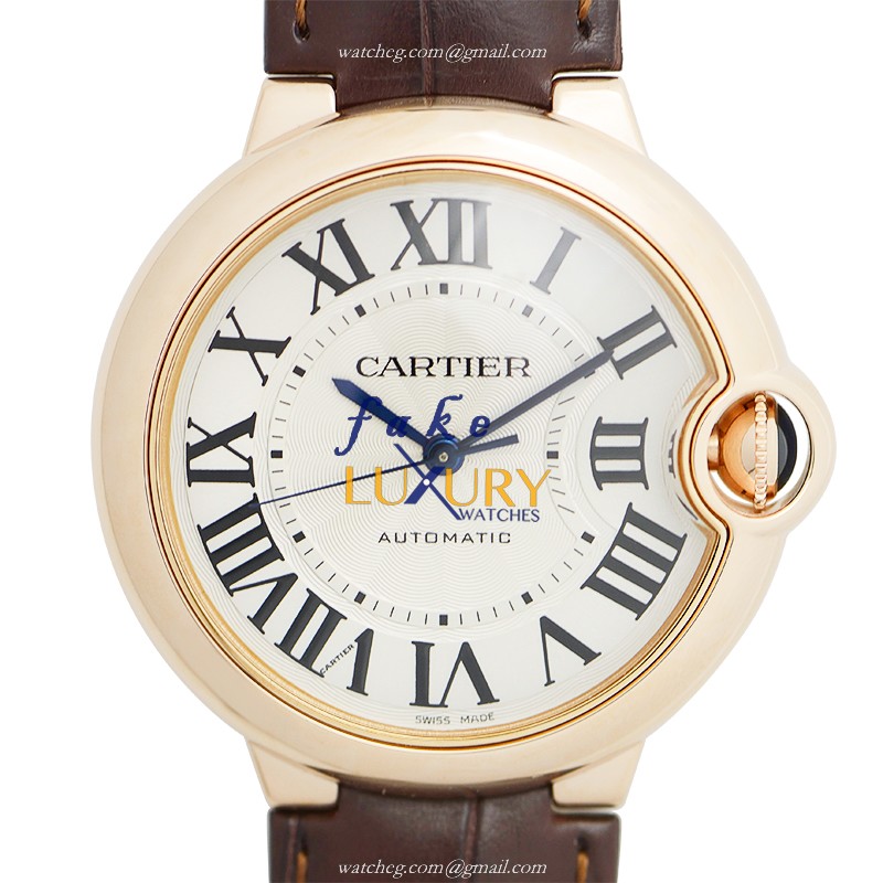 Cartier Ballon Bleu W6900456 - Replica Watch - Automatic - 18kt Rose Gold - Silvery White Dial - Luxury Replica Watch