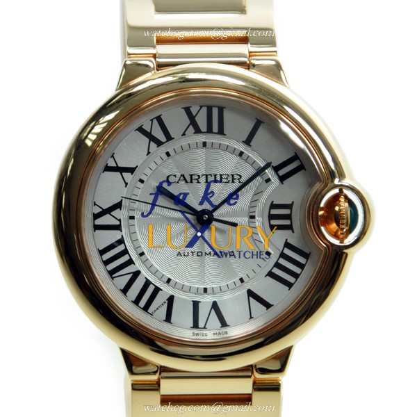 Cartier W69004Z2 BALLON BLEU Automatic 18kt Rose Gold Replica Watch - Swiss Movement, Sapphire - Luxury Replica Watch