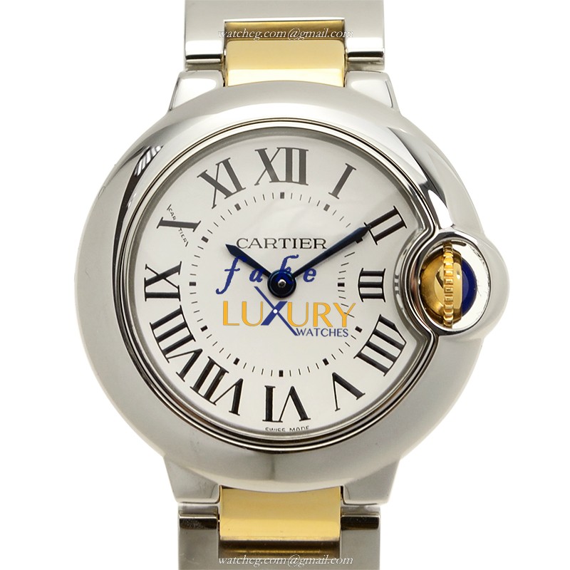 Cartier Ballon Bleu W69007Z3 Replica Watch With Quartz Movement, Silvery White Dial, Steel Case And - Luxury Replica Watch