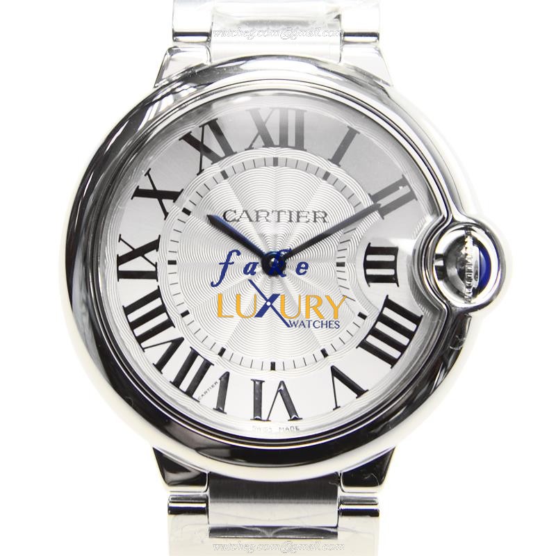 Cartier W69011Z4 BALLON BLEU Quartz Stainless Steel Replica Watch, Auto, Silver Dial, Case 36.6mm - Luxury Replica Watch