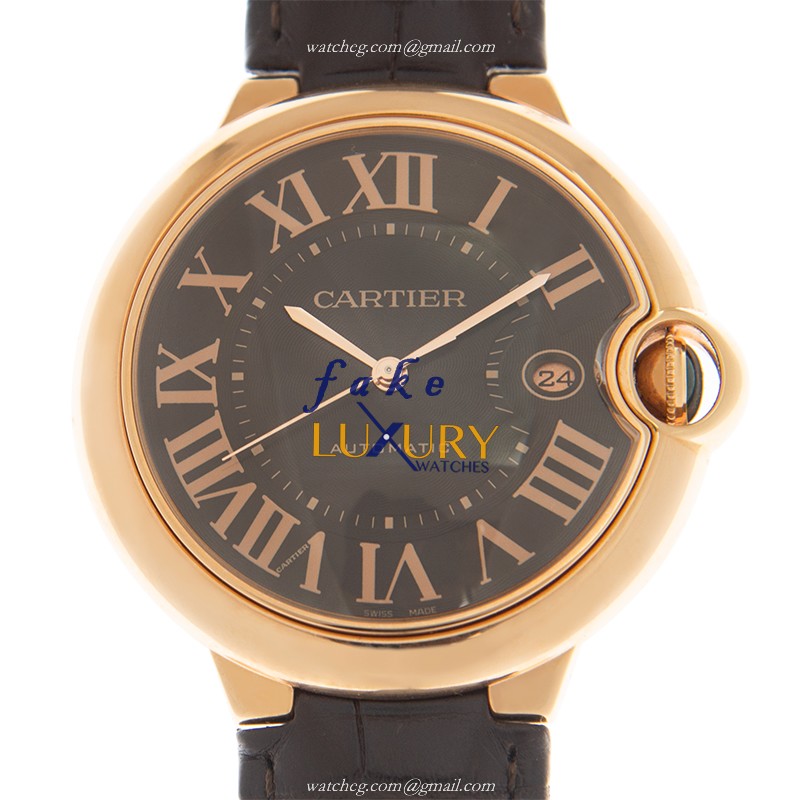 Cartier W6920037 BALLON BLEU Automatic 18kt Rose Gold | Ceramic Bezel | Swiss Movement | 42mm Case - Luxury Replica Watch