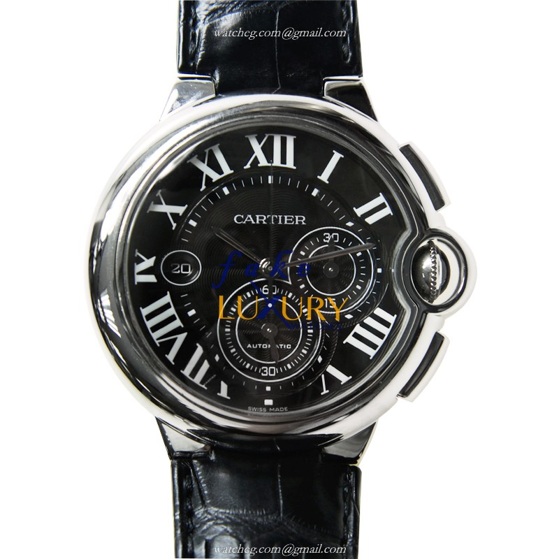 Cartier W6920052 BALLON BLEU Automatic - 44mm Black Dial Stainless Steel - Replica Watch - Luxury Replica Watch