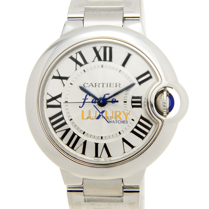 Cartier W6920071 BALLON BLEU Automatic Stainless Steel Replica Watch - Swiss Movement, Silver Dial - Luxury Replica Watch