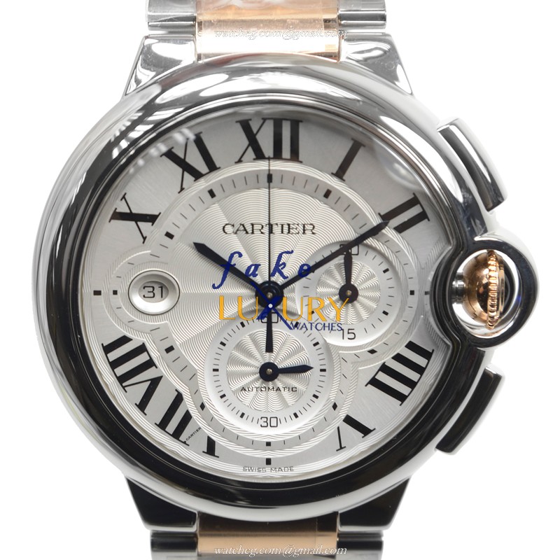 Cartier W6920075 Ballon Bleu Replica Watch, Silver Dial, 18kt Rose Gold Case, Automatic Movement - Luxury Replica Watch