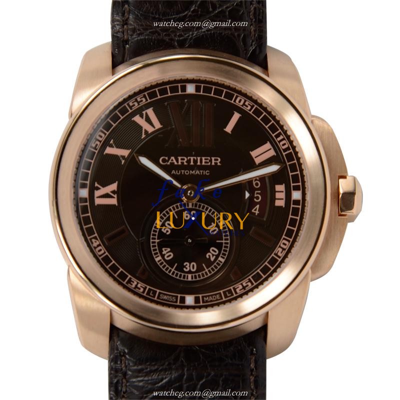 Cartier W7100007 CALIBRE DE CARTIER Automatic 18kt Rose Gold Replica Watch, Automatic Movement - Luxury Replica Watch