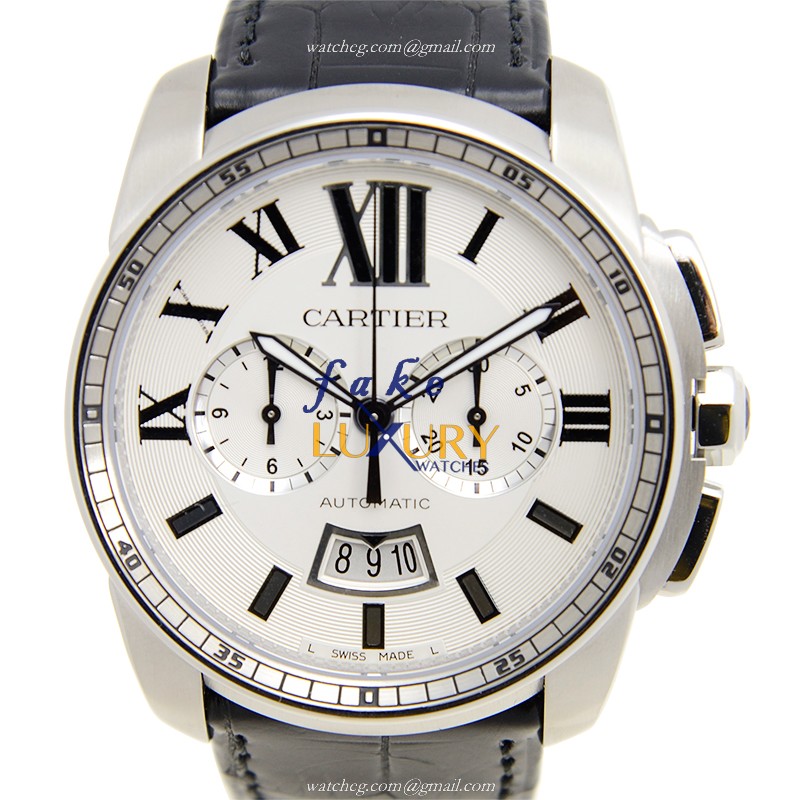 Cartier W7100046 CALIBRE DE CARTIER Automatic Stainless Steel Replica Watch - Swiss Movement - 42mm - Luxury Replica Watch