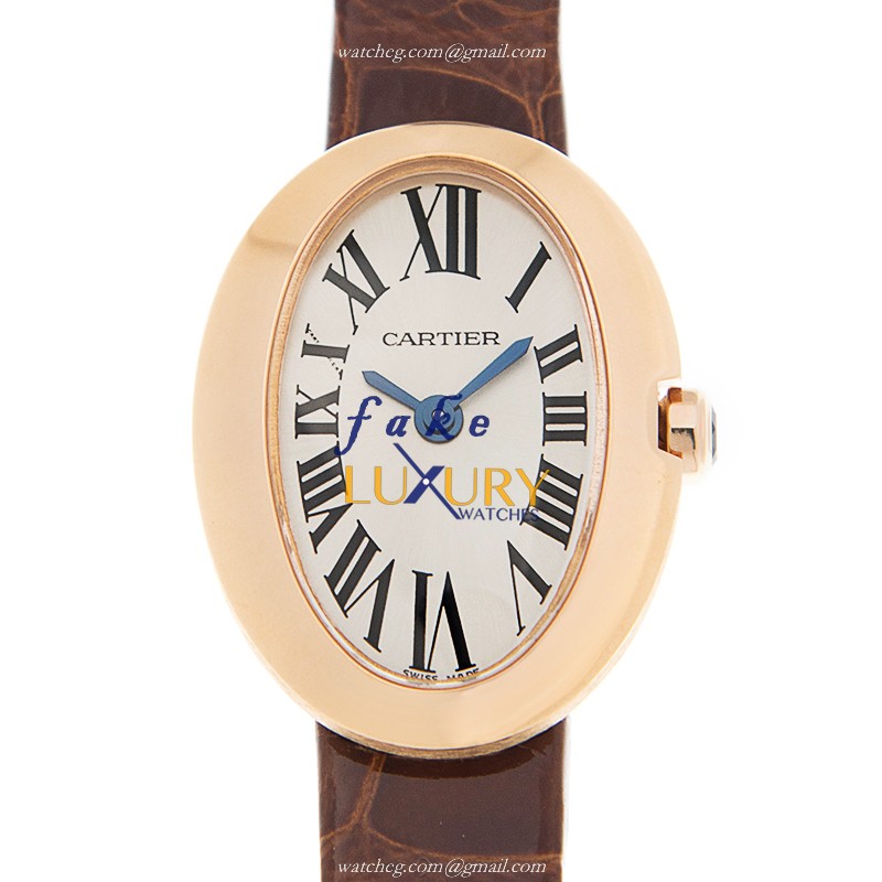 Cartier W8000017 BAIGNOIRE Quartz 18kt Rose Gold Replica Watch - Luxury Swiss Clone with Ceramic - Luxury Replica Watch