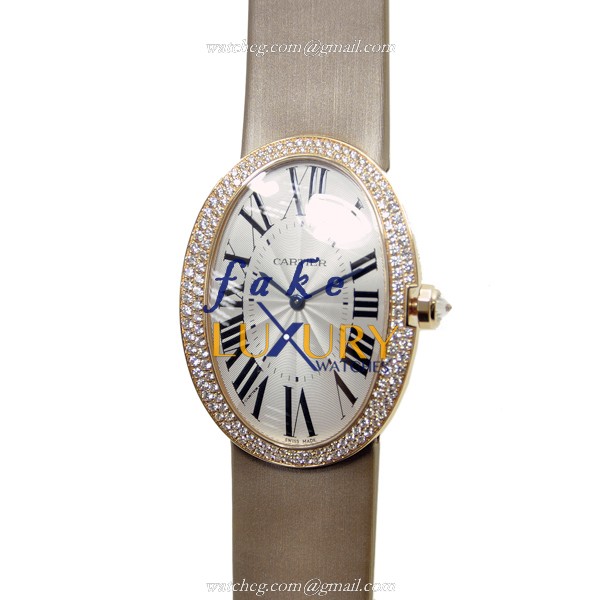 Cartier WB520005 BAIGNOIRE Automatic - 18kt Rose Gold & Diamonds - Replica Watch - 34.07mm - Silk - Luxury Replica Watch