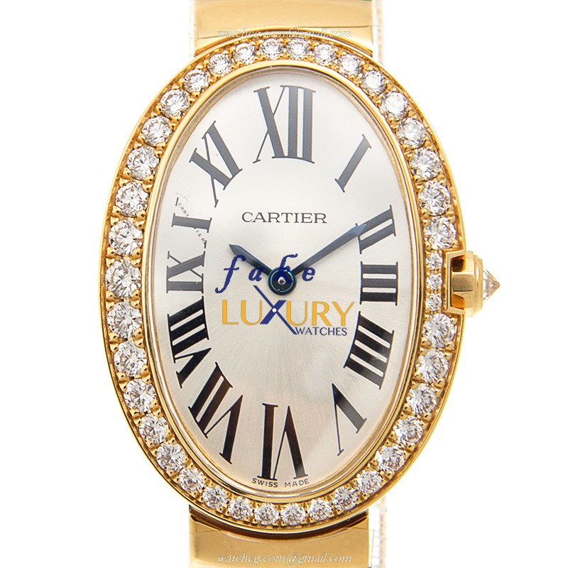 -15202ST.OO.1240ST.01 - Cartier WB520019 BAIGNOIRE Quartz 18kt Gold & Diamond Replica Watch - Luxury Replica Watch