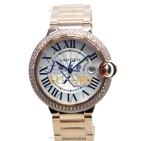 Cartier Ballon Bleu WE9008Z3 - Replica Watch - Automatic - 18kt Rose Gold Diamonds - 42mm - Luxury Replica Watch