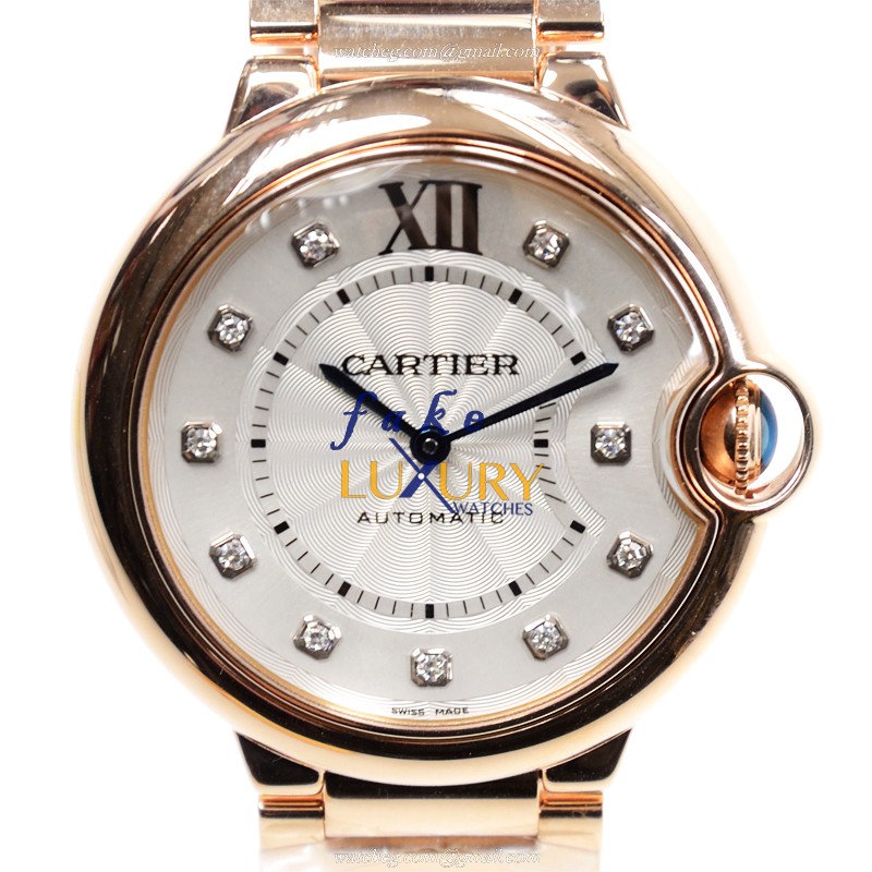 Cartier WE902026 BALLON BLEU AUTO 18kt Rose Gold | 36mm | Ceramic Bezel | Replica Watch - Luxury Replica Watch