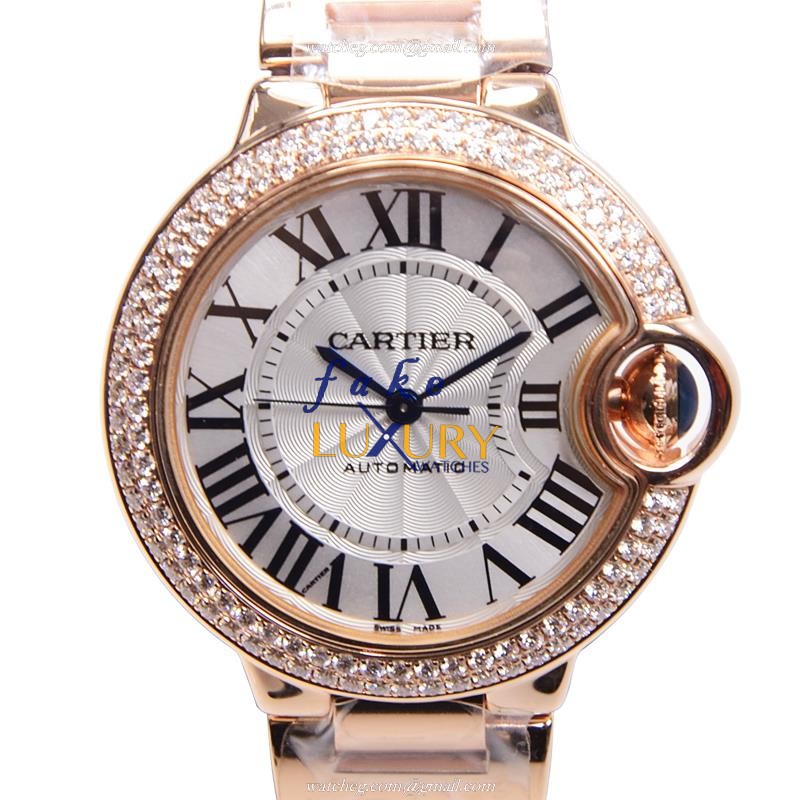 - CARTIER WE902034 BALLON BLEU Automatic 18kt Rose Gold Replica Watch - Swiss Movement - Luxury Replica Watch