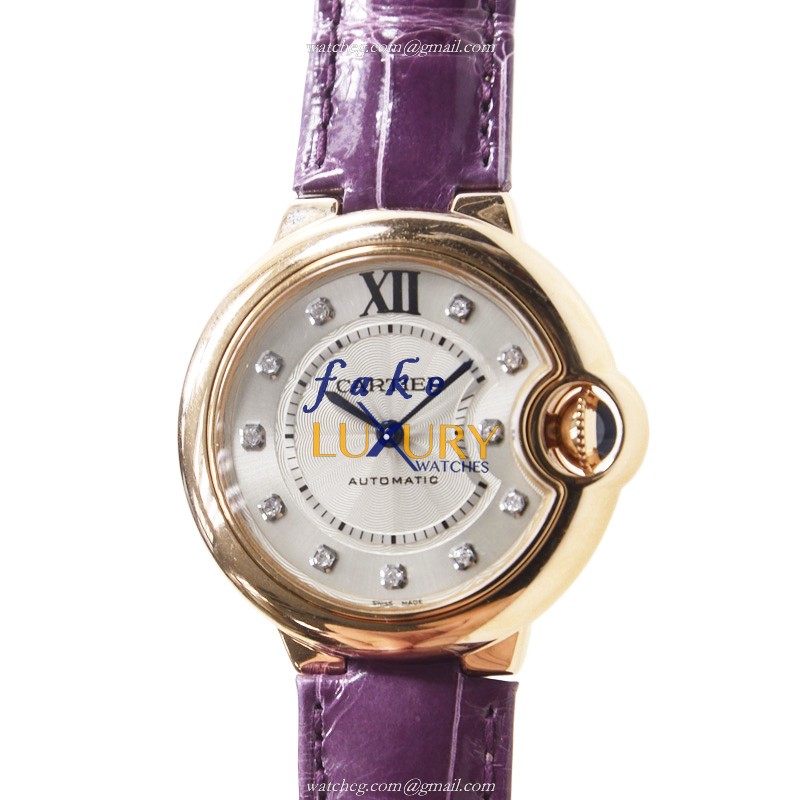 Cartier WE902040 BALLON BLEU Automatic 18kt Rose Gold Replica Watch - Automatic - Black Dial - Luxury Replica Watch