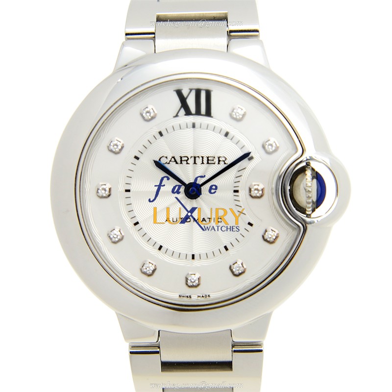 Cartier Ballon Bleu WE902074 Replica Watch With Automatic Movement, Silver Dial, Steel Bracelet - Luxury Replica Watch