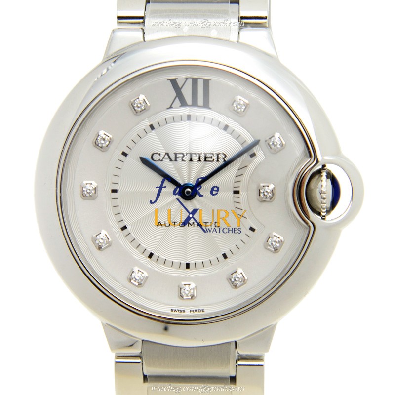 Cartier Ballon Bleu WE902075 Replica Watch, Automatic Movement, Silver Dial, Steel Case - Luxury Replica Watch