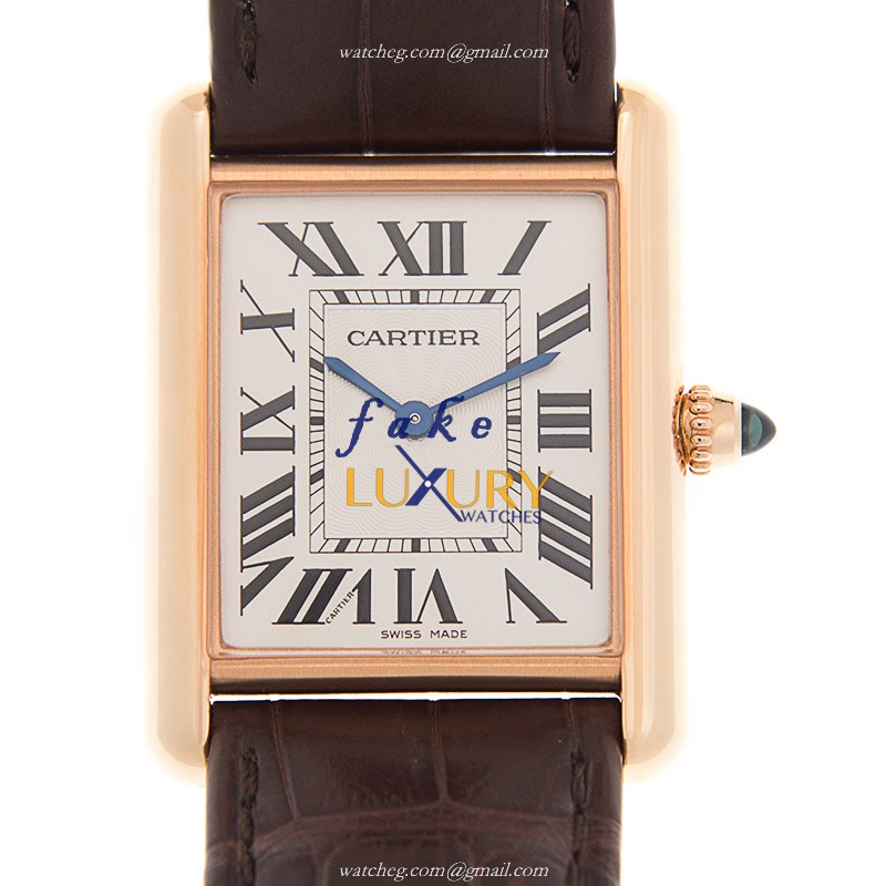 Cartier WGTA0011 TANK Manual Wind 18kt Rose Gold  Replica Watches - Luxury Replica Watch
