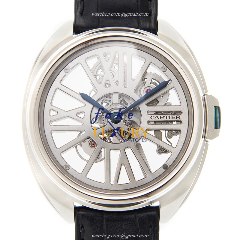 Cartier WHCL0008 CLe DE CARTIER Automatic 18kt White Gold - Ceramic Bezel - Swiss Movement - Luxury Replica Watch