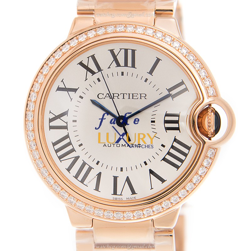 -15202ST.OO.1240ST.01 - Cartier WJBB0037 BALLON BLEU Automatic 18kt Rose Gold & Diamonds Replica - Luxury Replica Watch