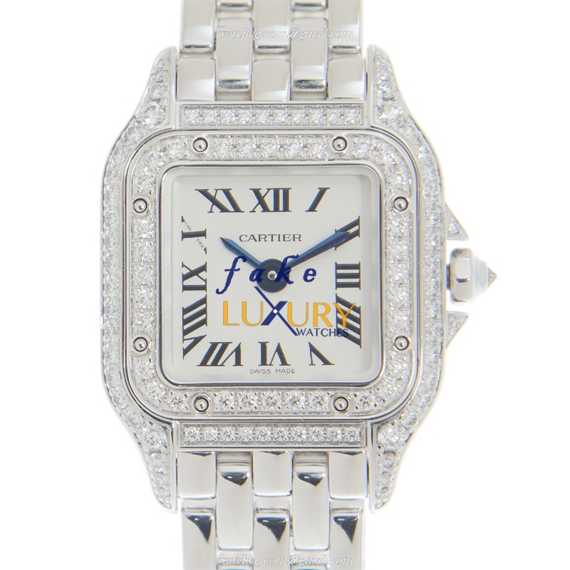 Cartier WJPN0019 - Replica Watch - 18kt White Gold & Diamond - Quartz Movement - Silver Dial & Strap - Luxury Replica Watch