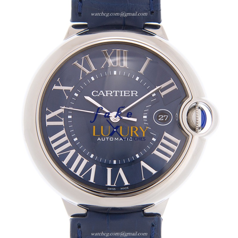 Cartier WSBB0025 BALLON BLEU Automatic Stainless Steel Replica Watch - Swiss Movement - Blue Dial - Luxury Replica Watch