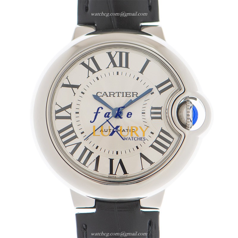 Cartier WSBB0030 BALLON BLEU Auto Swiss Movt. Stainless Steel Silver Dial Replica Watch - Luxury Replica Watch