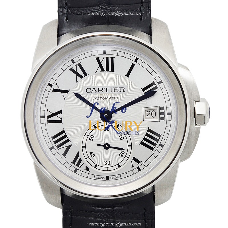 Cartier WSCA0003 Automatic Replica Watch - Stainless Steel Case & Black Alligator Strap - Luxury Replica Watch