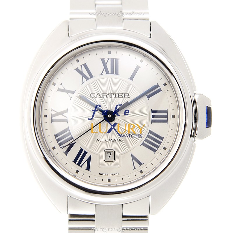 Cartier WSCL0005 Cle De Cartier Replica Watch Automatic White Dial Steel 31mm - Luxury Replica Watch