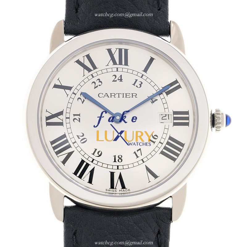 Cartier WSRN0029 RONDE SOLO DE CARTIER Quartz Silver Dial Stainless Steel Replica Watch - Luxury Replica Watch