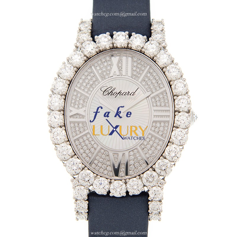 Chopard 139383-1001 WOMEN JEWELRY Quartz 18kt White Gold Automatic Silver Dial Replica Watch - Luxury Replica Watch
