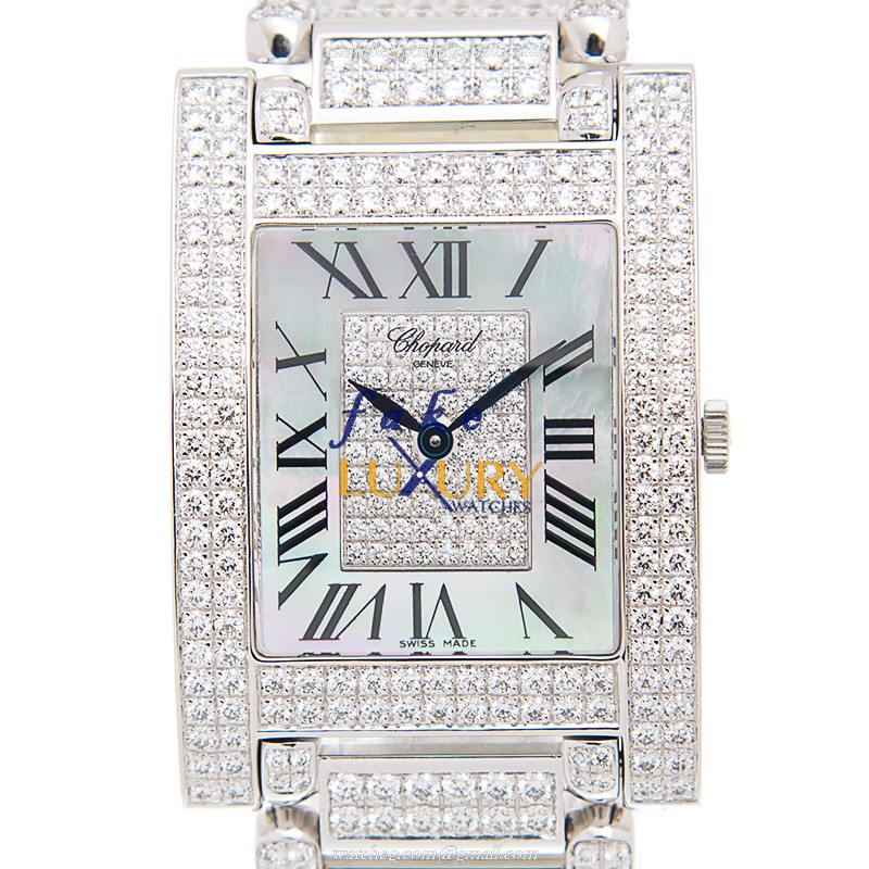 Chopard 143483-1002 Replica Watch, 18kt White Gold & Diamond Case, Quartz Movement - Luxury Replica Watch