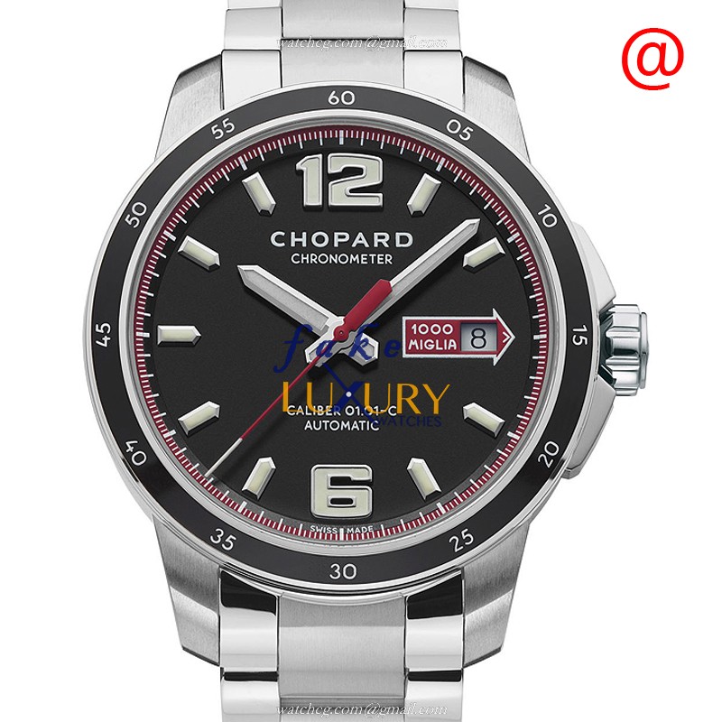 158565-3001 - Chopard Mille Miglia GT XL Replica Watch Automatic Black Dial Steel - Luxury Replica Watch