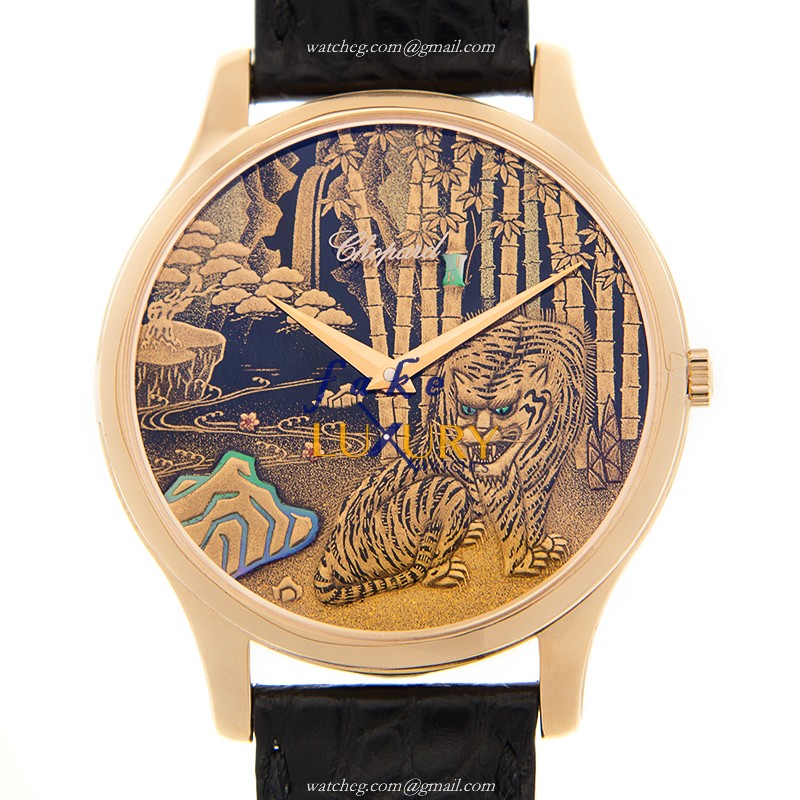 Chopard 161902-5048 L.U.C Automatic | 18kt Rose Gold | Case 39.5mm | Sapphire Crystal | Black - Luxury Replica Watch