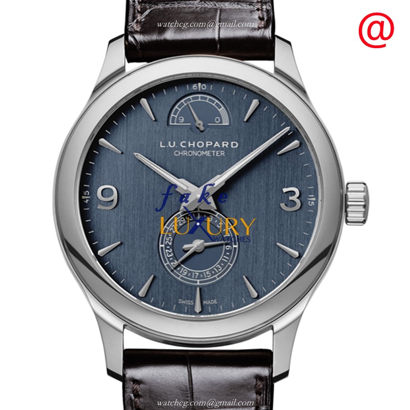 Chopard 161926-1002 L.U.C Manual Wind - 18kt White Gold - Replica Watch - 43mm - Blue Dial - Luxury Replica Watch
