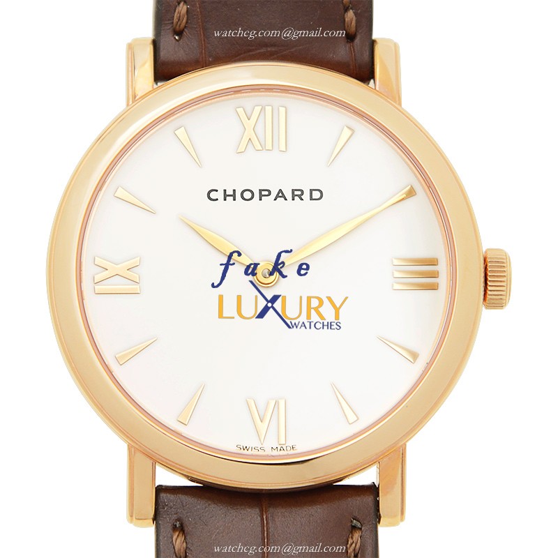 Chopard 163154-5201 CLASSIC Manual Wind 18kt Rose Gold Watch - Replica - Ceramic Bezel - Swiss - Luxury Replica Watch