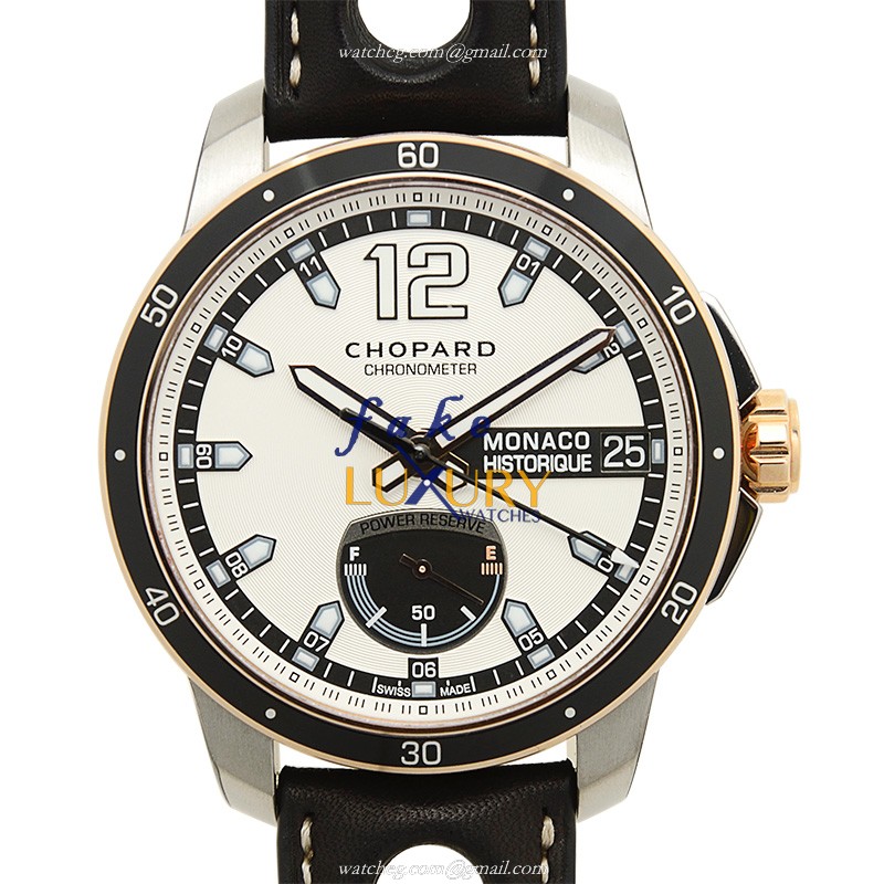 Chopard 168569-9001 G.P.M.H. Power Control Automatic Titanium Replica Watch, Gray Dial, Black - Luxury Replica Watch
