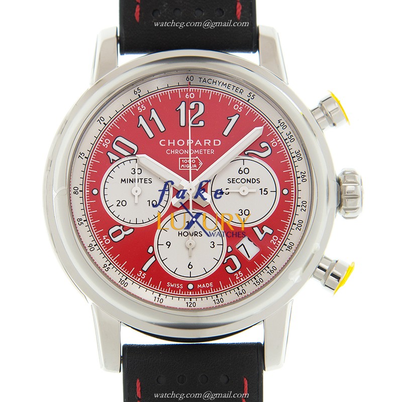 Chopard 168589-3008 MILLE MIGLIA GT XL Automatic Red Dial Stainless Steel Replica Watch - Luxury Replica Watch