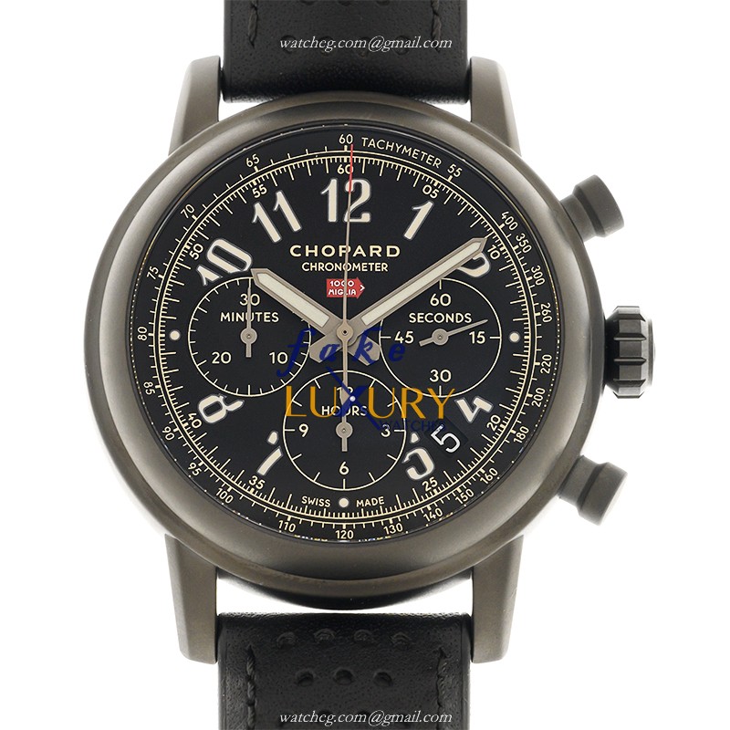 Chopard 168589-3028 Replica Watch, Automatic, 42mm Steel Case, Gray Dial, Grey Cowhide Strap - Luxury Replica Watch