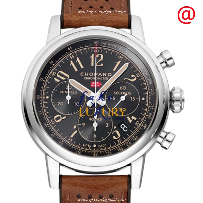Chopard 168589-3034 Mille Miglia GT XL Replica Watch With Automatic Movement Gray Dial Brown - Luxury Replica Watch