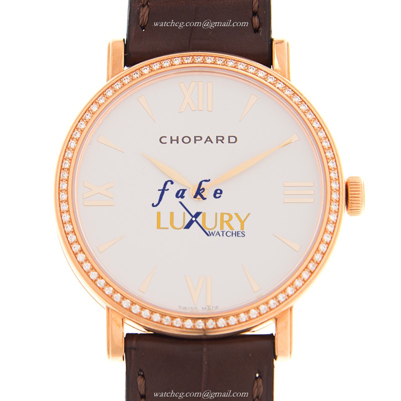 Chopard CLASSIQUE 173154-5201 Automatic 18kt Rose Gold & Diamonds Replica Watch, Swiss Movement - Luxury Replica Watch