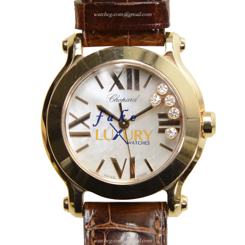 Chopard 274189-5001 HAPPY SPORT Quartz - 18kt Rose Gold - Replica Watch - Automatic - Steel Case - Luxury Replica Watch